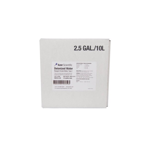 Deionized Water, 2.5 Gallon